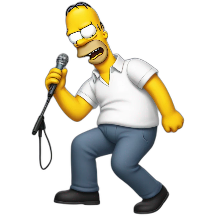 homer simpson singing emoji