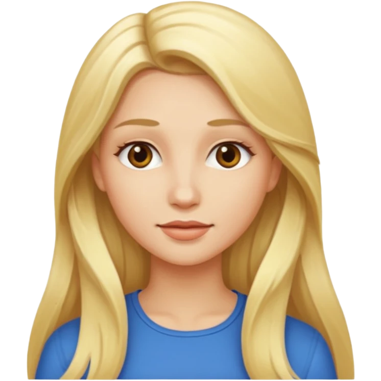 woman with long blonde hair emoji
