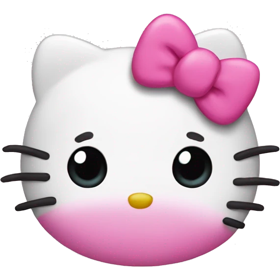 Pink hello kitty emoji