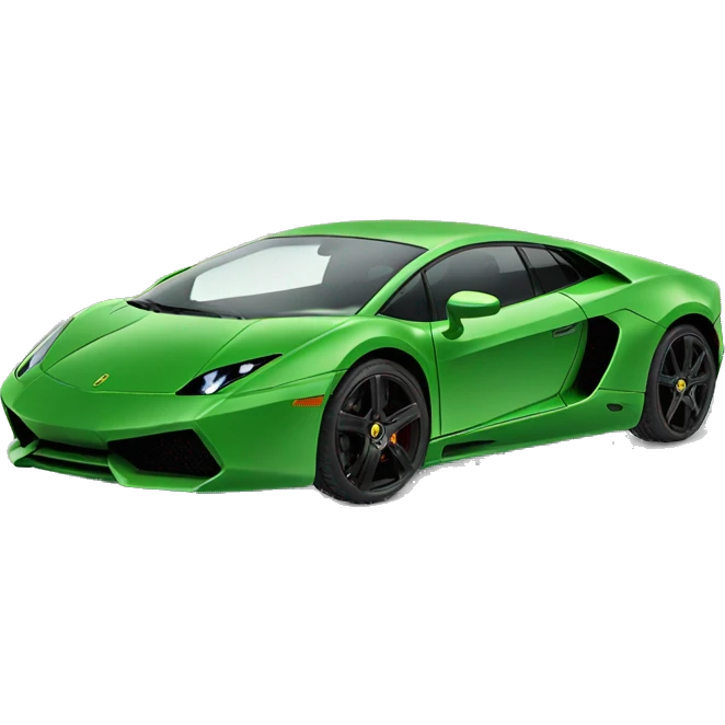 Green lamborgini technica emoji