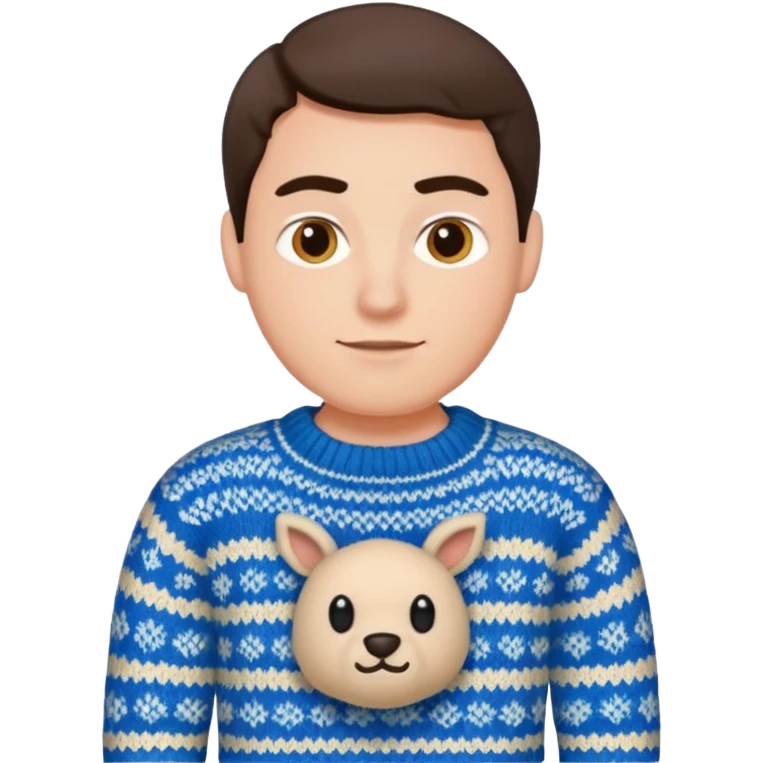 Knitted men emoji