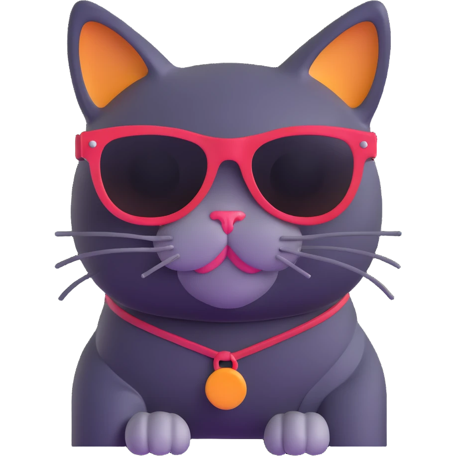 cat wearing sunglasses emoji