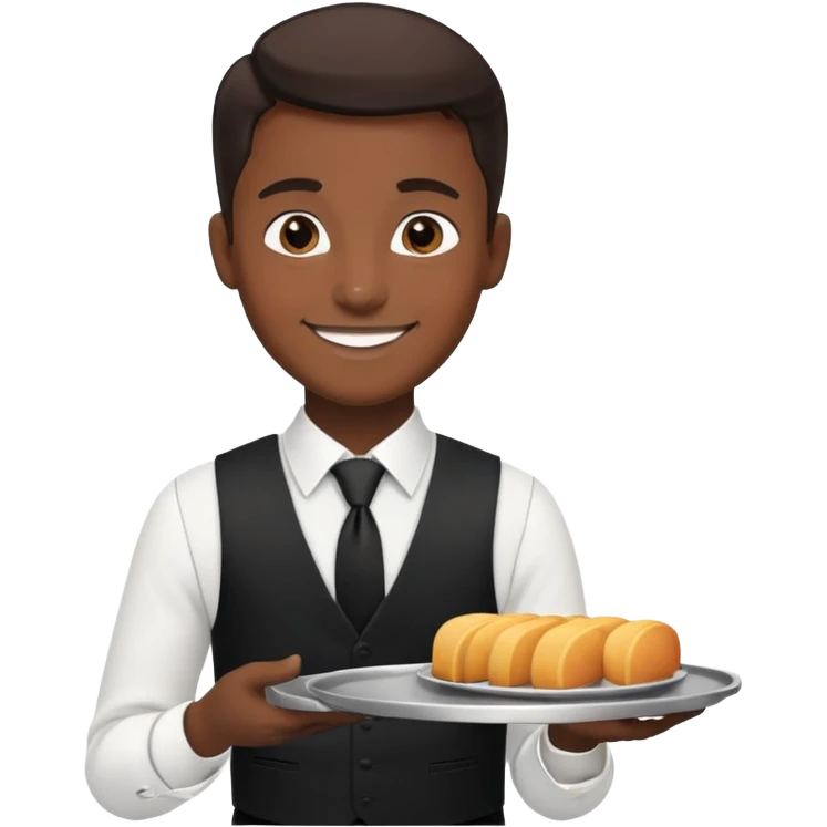 официант с подносом emoji