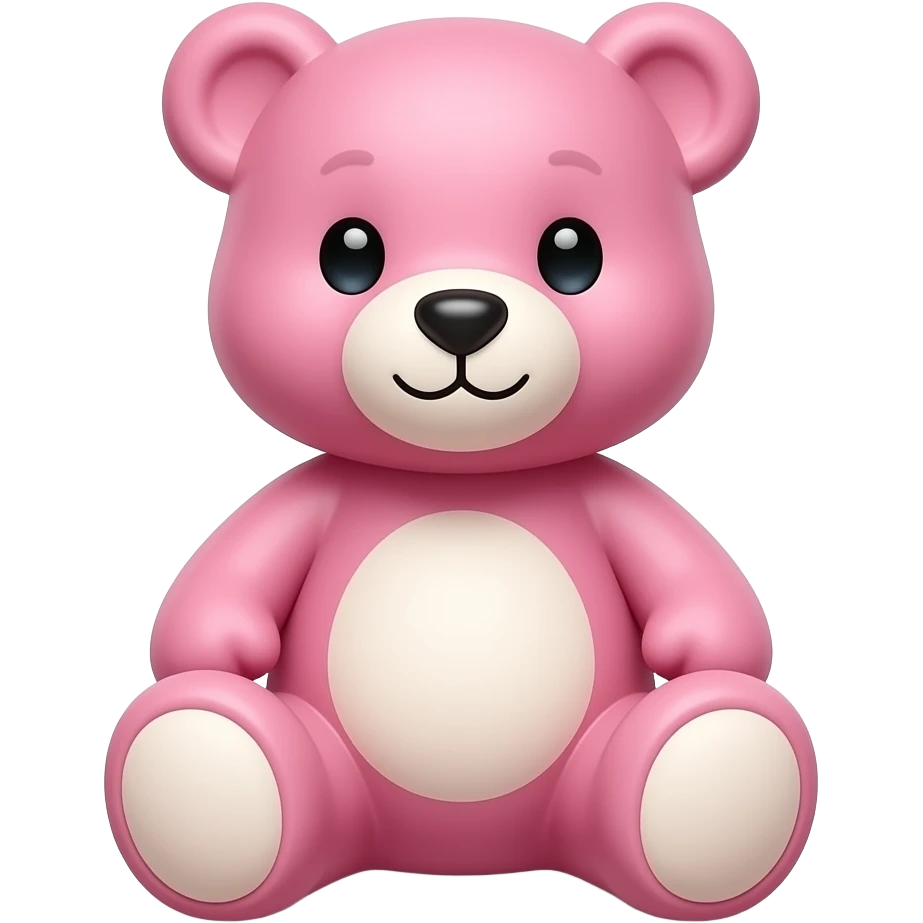 pink teddy bear emoji