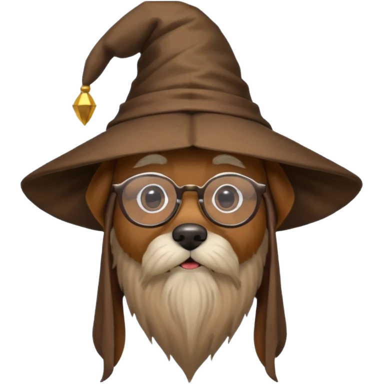 Dog wizard emoji