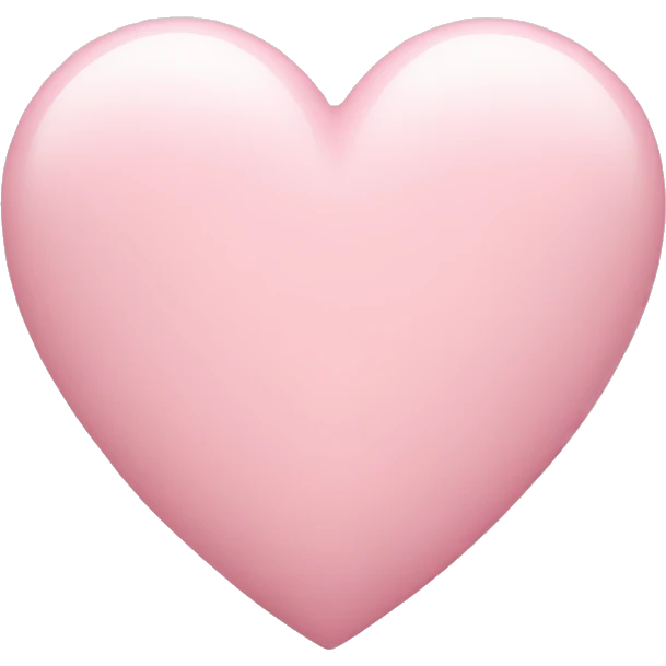 Pastel pink heart emoji