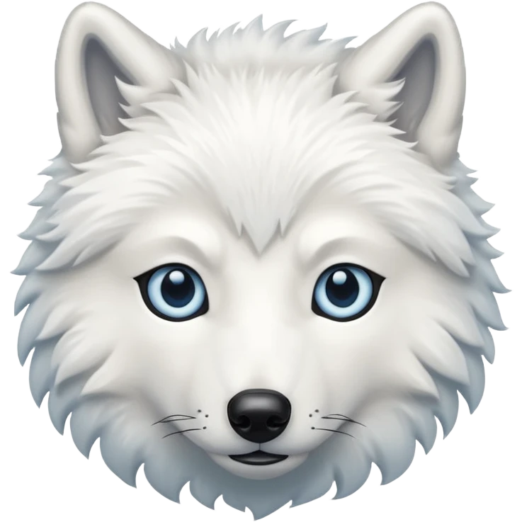 Arctic wolf emoji