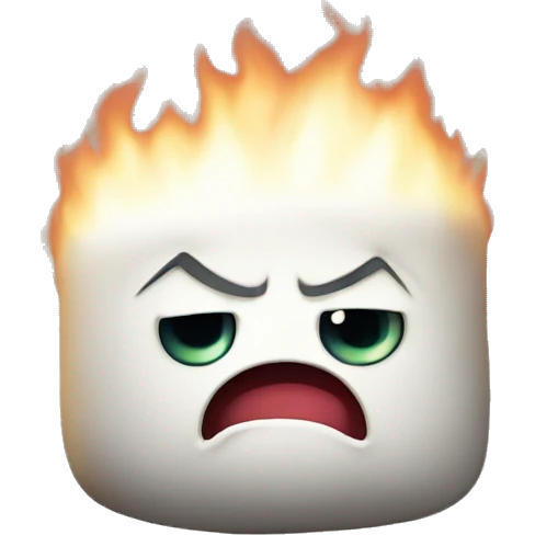 angry marshmallow emoji