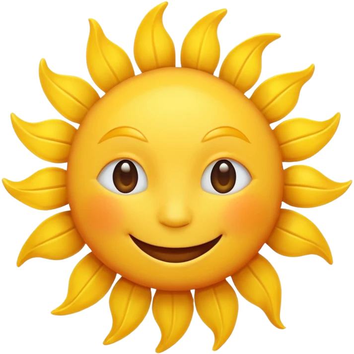 smiling sun emoji emoji