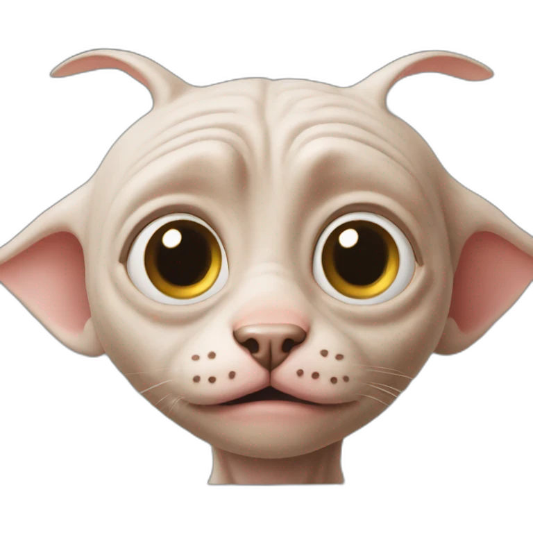 dobby look like a cat emoji