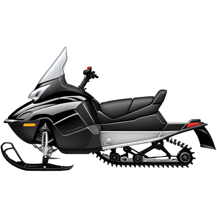 Black snowmobile  emoji