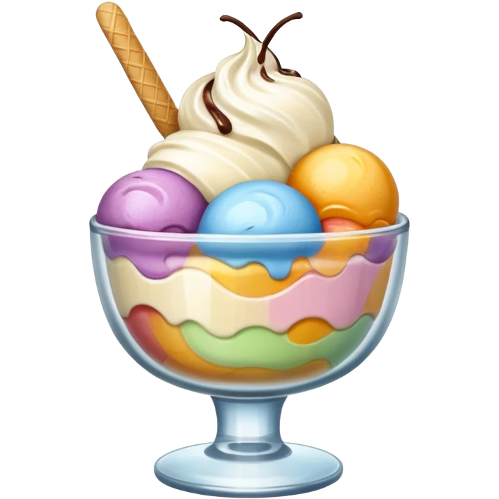 ice cream glass bowl emoji