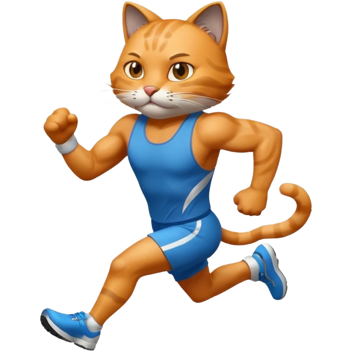 cool cat finishing a marathon emoji