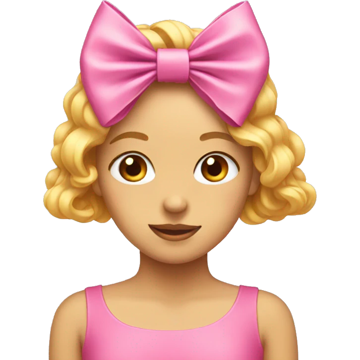Pink bow emoji
