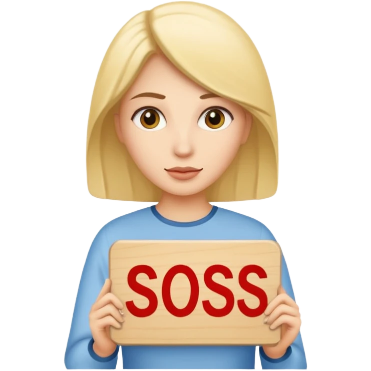 women with a sign with "Sosholondas" on it emoji