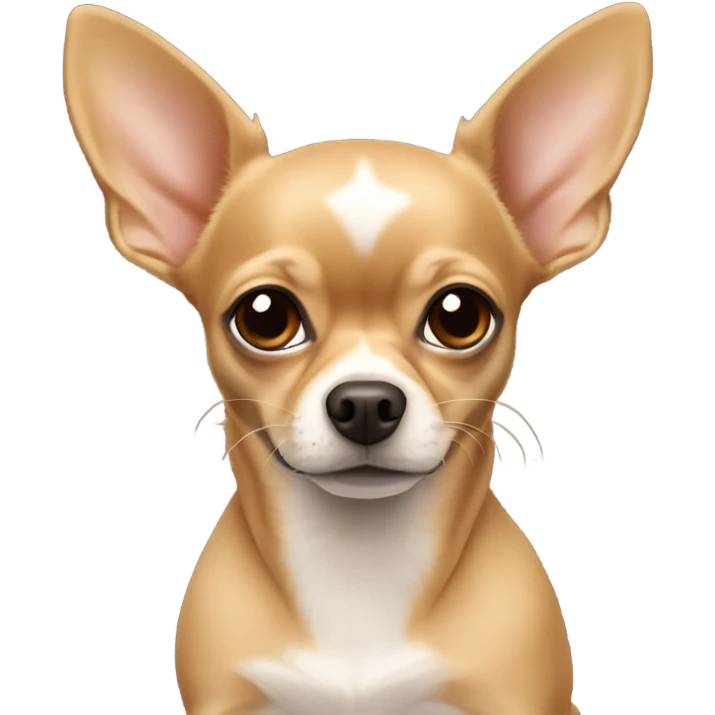 A only light brown Chihuahua ￼with no markings  emoji