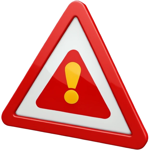 Attention rouge emoji