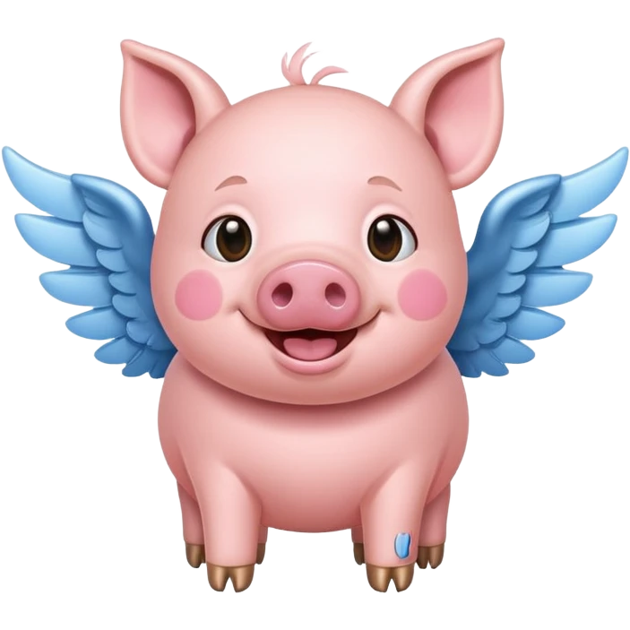 Flying pig emoji