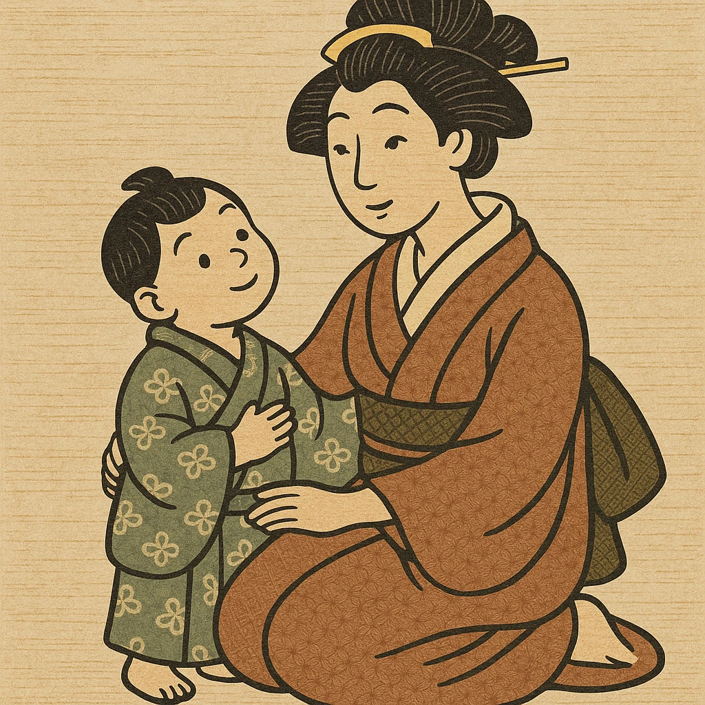 mother and child posing emoji