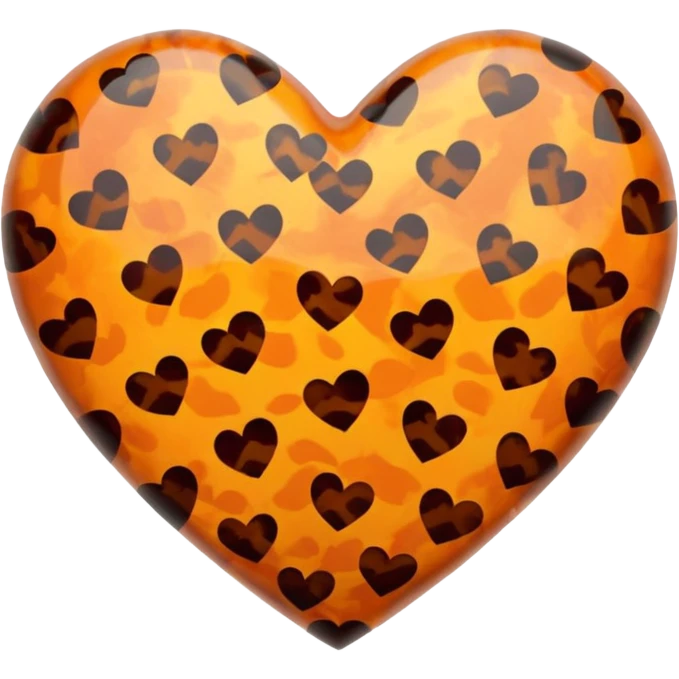 Tortoiseshell pattern heart emoji