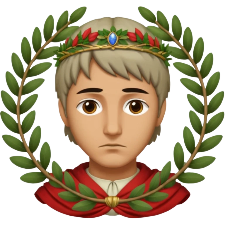 dante con alloro divina commedia emoji
