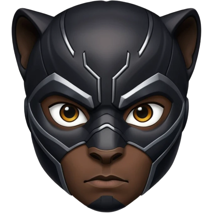 black panther superhero face emoji
