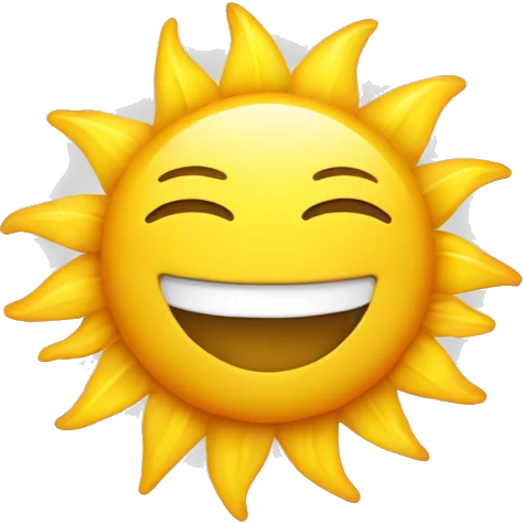 Sun with smile  emoji