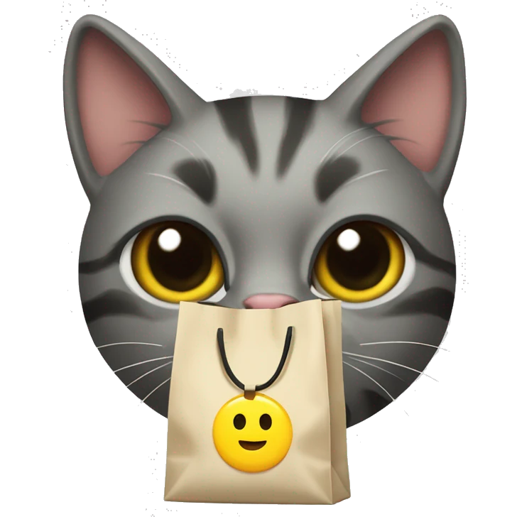 cat and a bag a￼ funyuns emoji