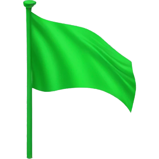 Green flag emoji