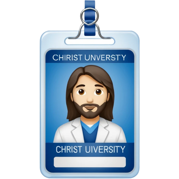 generate an ios genmoji of a college id card that says "CHRIST UNIVERSITY ID" emoji