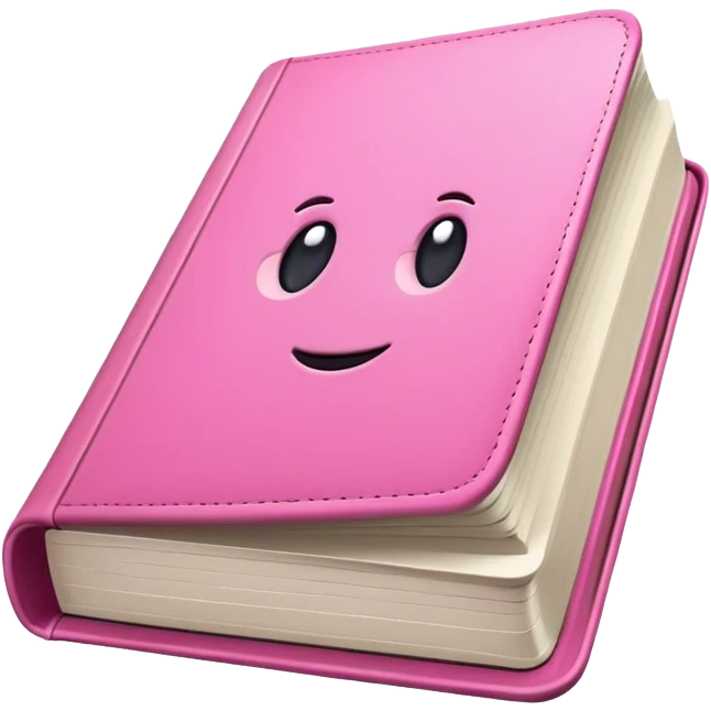 pink book emoji