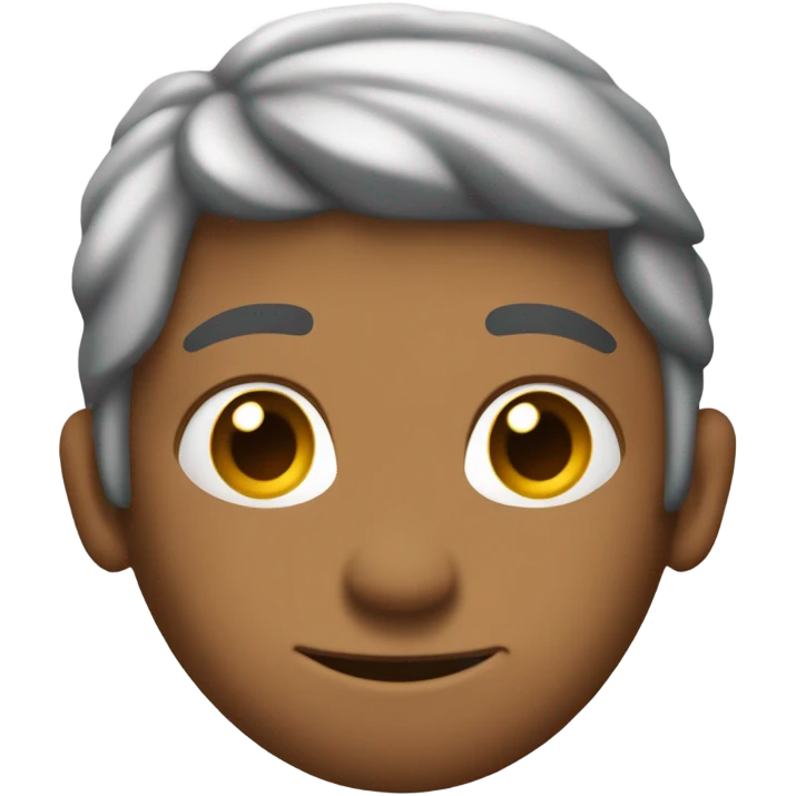 Moño marrón  emoji