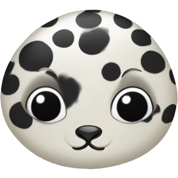 big eyed spotted seal emoji