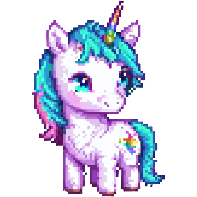 colorful baby unicorn emoji