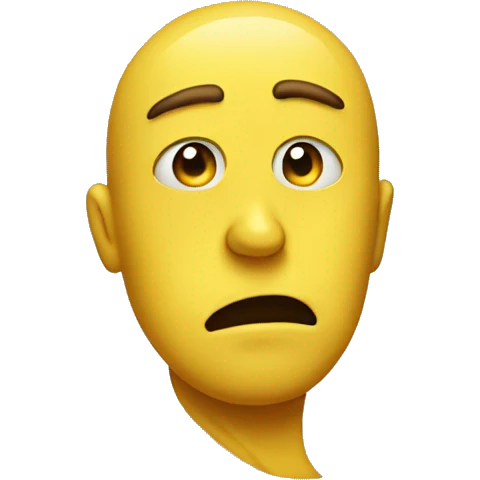 yellow emoji face doing a side eye emoji