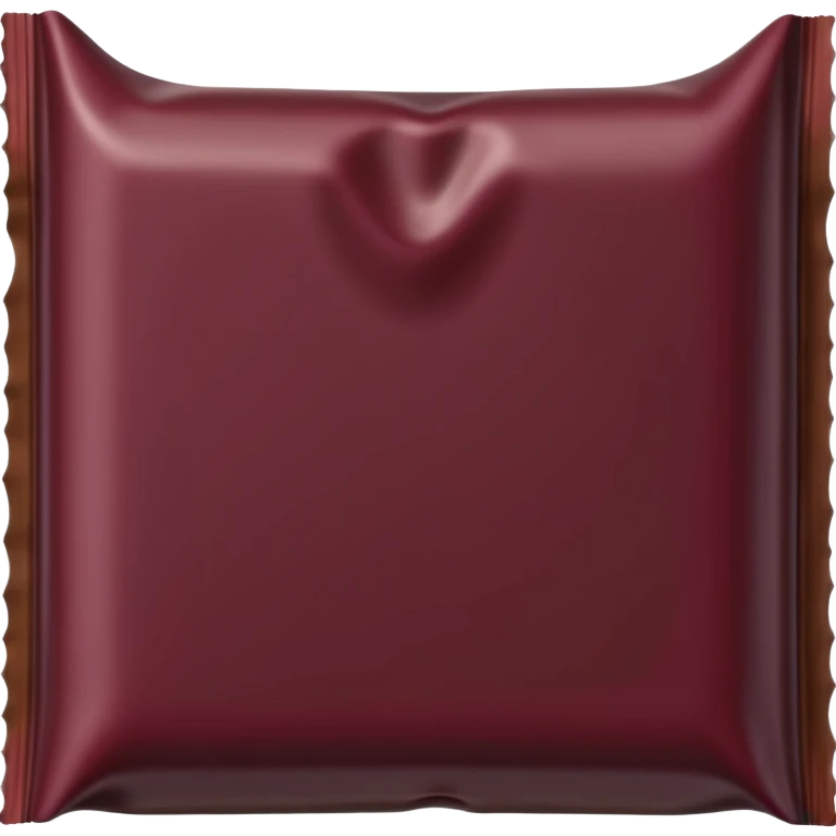 chocolate bar in burgundy paper emoji