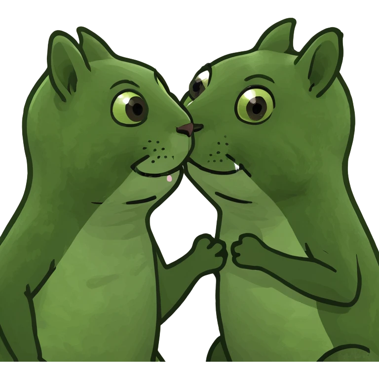 squirrel kisses emoji