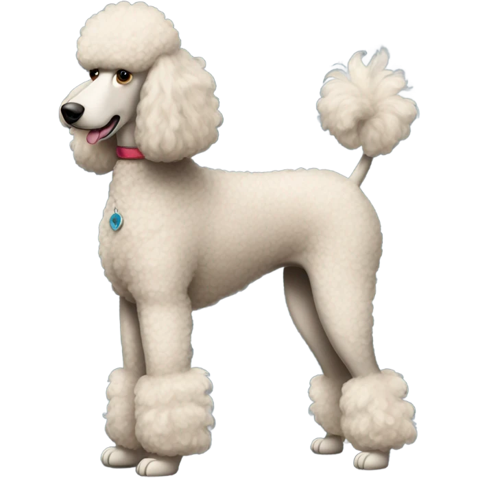 Standard poodle emoji