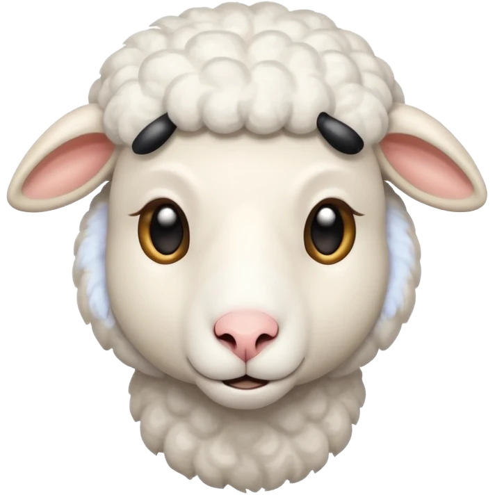 Sheep triste, feliz  emoji