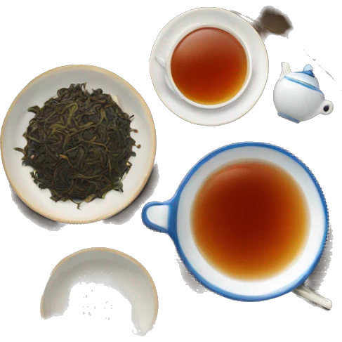 chinese tray with tea emoji