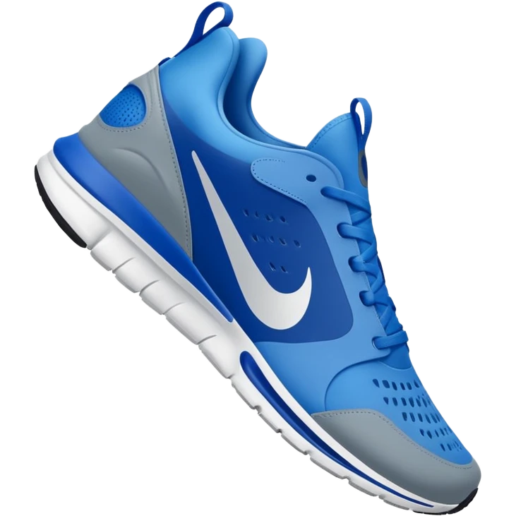 Tiburon con zapatos nike azules emoji