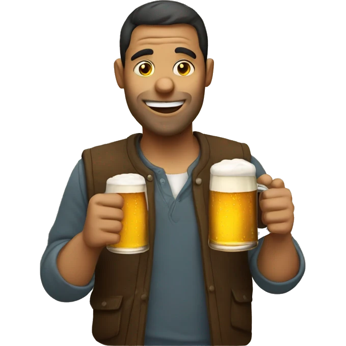 Person who drinks beer emoji
