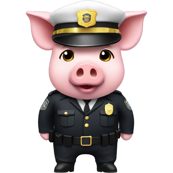 Pig in a cop outfit emoji