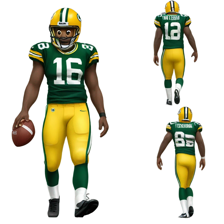 Packers touchdown  emoji
