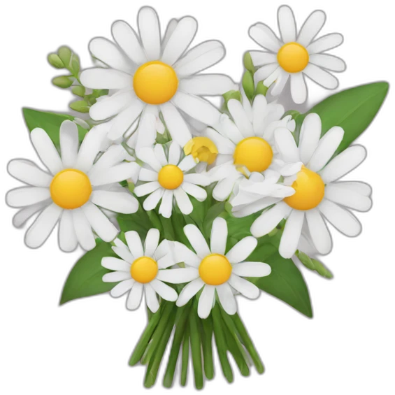 Daisy bouquet with other flowers emoji