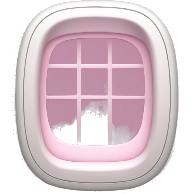 Light pink airplane window  emoji
