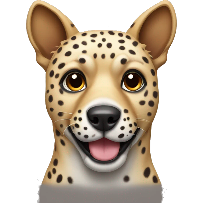 Leopard dog emoji