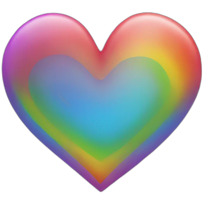 rainbow heart emoji
