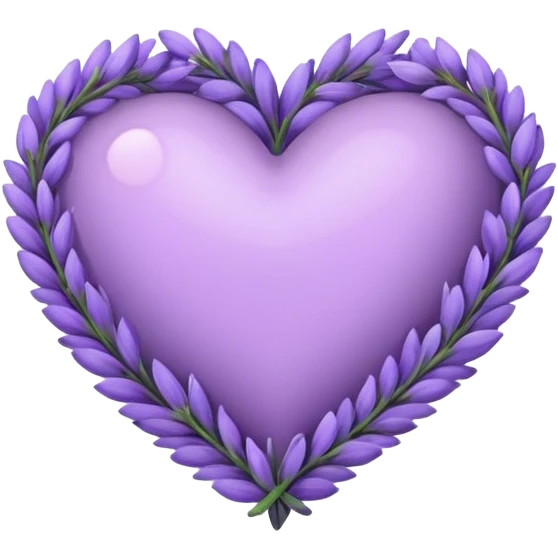 Lavender heart emoji