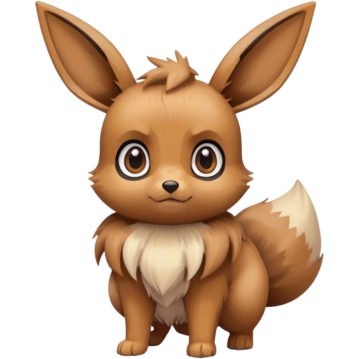 Eevee, big eyes, Pokémon  emoji